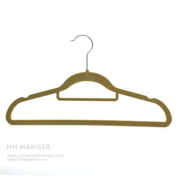 Customized Flocked Hanger, Hot Sale Velvet Hanger, Pants Hanger